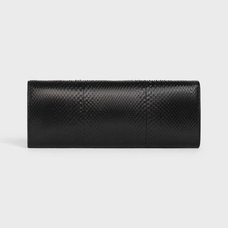 CELINE CLUTCH MAILLON TRIOMPHE IN PYTHON BLACK