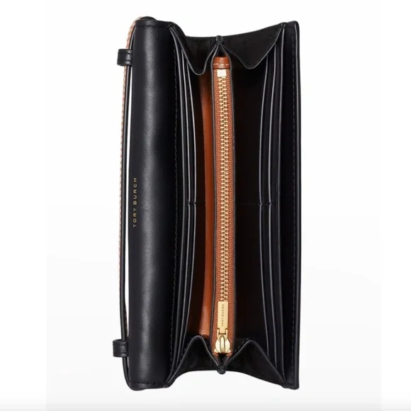 Tory Burch T Monogram Patent Leather Wallet