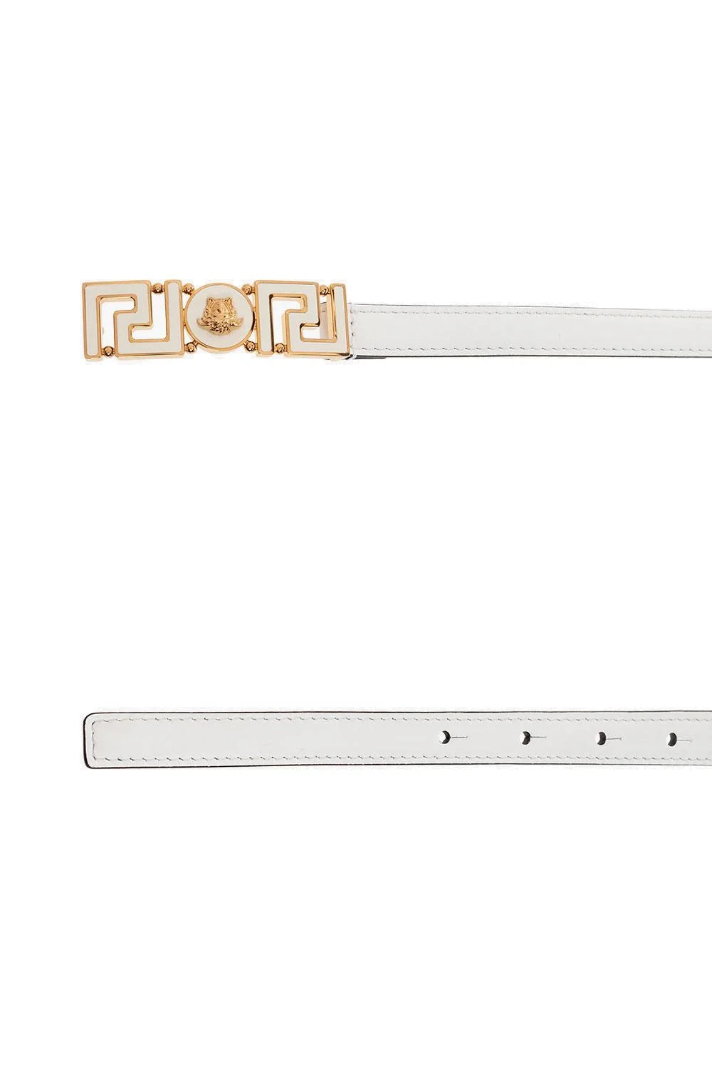 Versace white belt