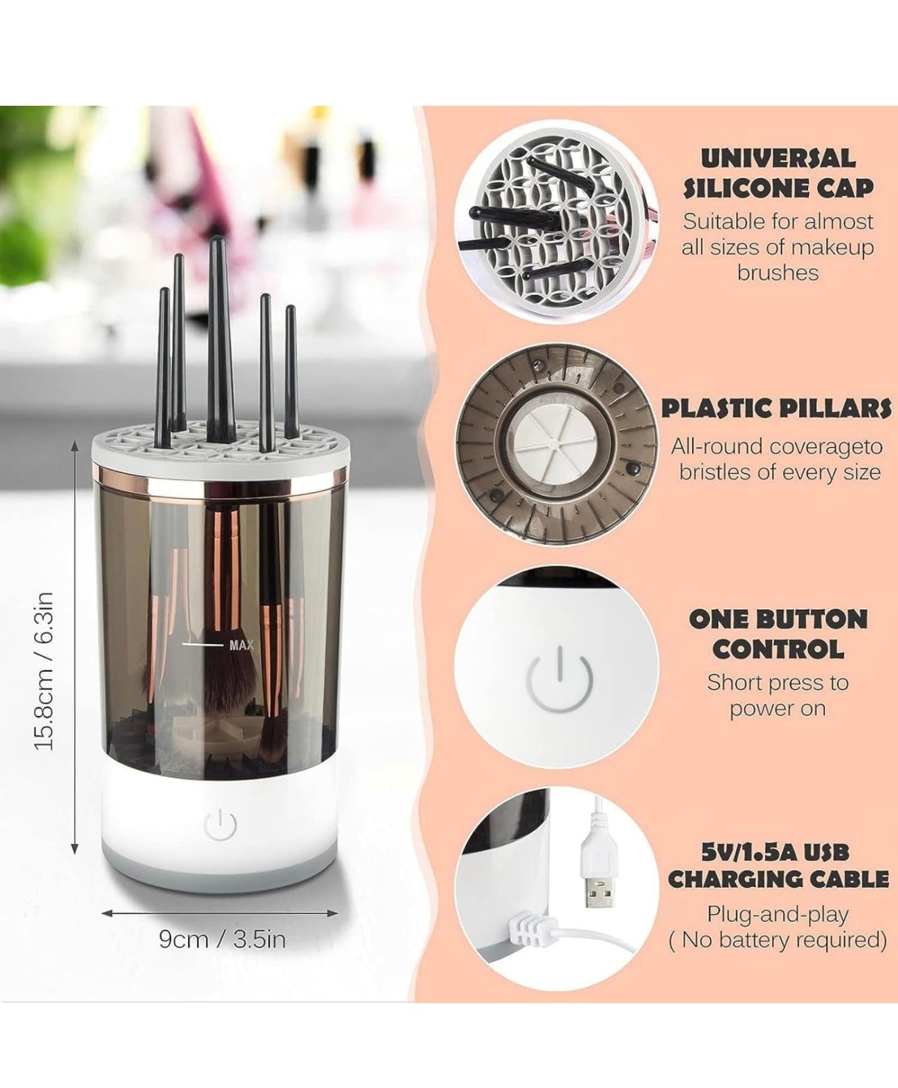 Make up brush cleaner