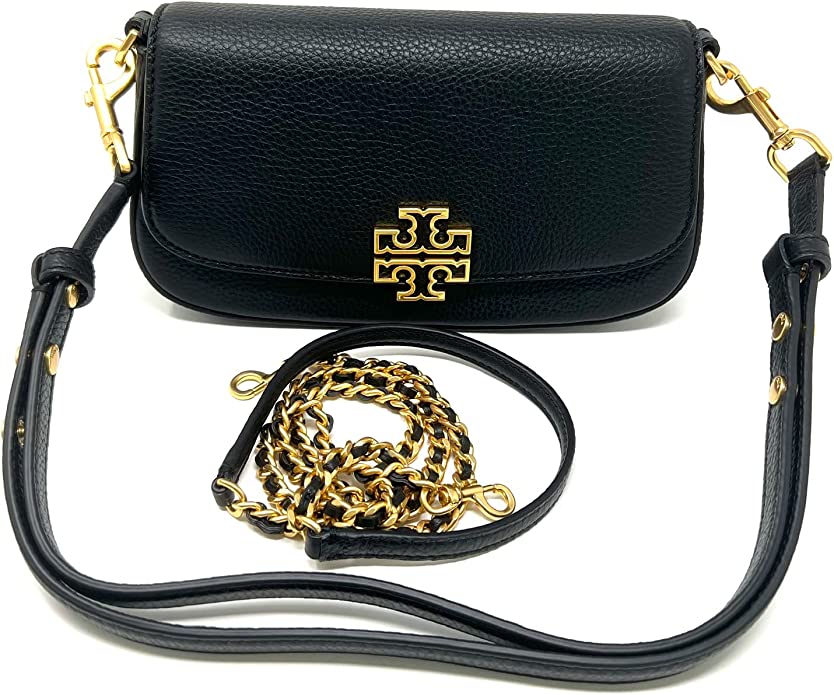 Tory Burch 138772 Britten Convertible Crossbody Bag in Black
