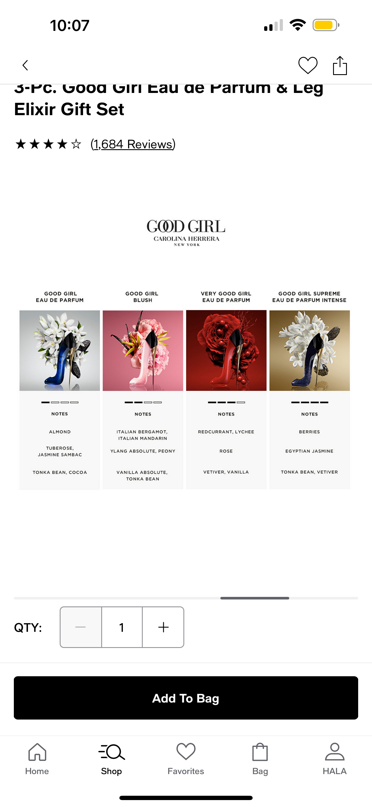 CH perfume set