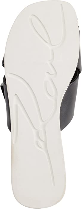 Karl Lagerfeld Paris Women's Janie Slide Criss Cross Flat Sandal